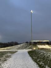 Tähtvere spordipargis kasutatakse rattaradasid kelgutamiseks.